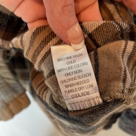 PacSun Basset Colorblock Button Up Flannel Shirt. Size Small. - Picture 7 of 8